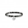 PULSERA 'LOVE BRIDGE' MULTIPIEDRA NEGRO