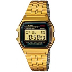 Reloj Casio digital classic dorado esfera negra