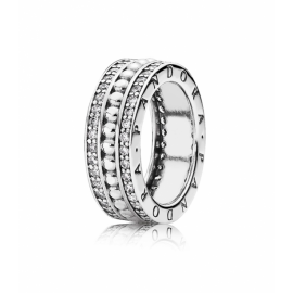 Pandora Sortija plata "Siempre" circonitas 190962CZ