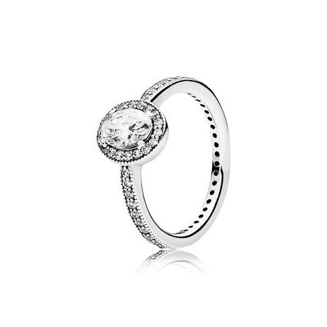 Pandora Sortija plata Elegancia Vintage circonitas