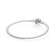 Pandora Pulsera rígida Plata de Ley Corazón de Invierno