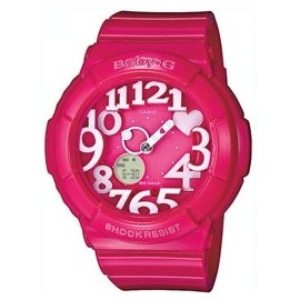 Reloj Casio Baby-G analógico y digital hearts pink