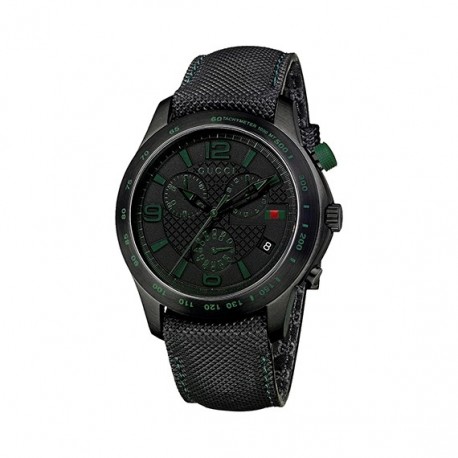 RELOJ GUCCI G TIMELESS CHRONOGRAFO HOMBRE ACERO PVD NEGRO