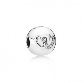 Pandora Charm Clip Corazones entrelazado 792150CZ