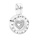 Charm Pandora plata Locket corazón circonitas 792144CZ