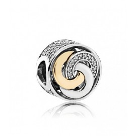 Pandora Charm Plata Círculos conectados 792090CZ