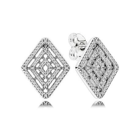 Pendientes Pandora plata Lineas Geométricas 296208CZ