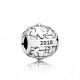 Charm Pandora plata Club Charm 2018 diamante