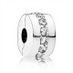 Charm Pandora Clip Elegante circonitas tránsparentes fina