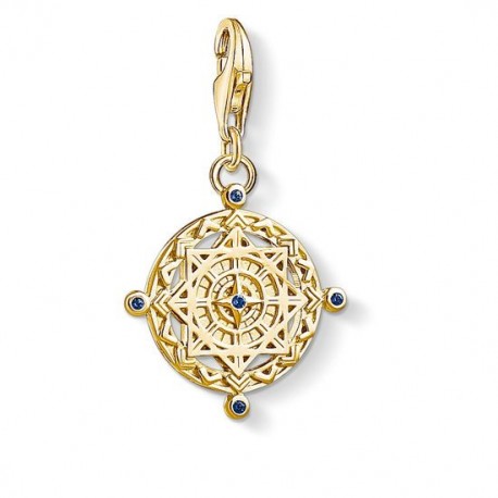 THOMAS SABO COLGANTE CHARM "BRÚJULA VINTAGE" DORADO