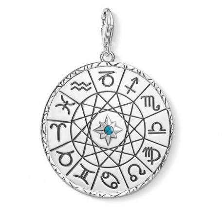 THOMAS SABO COLGANTE CHARM "MEDALLA SIGNO DEL ZODIACO PLATA"