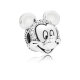 Clip en plata de ley Retrato Brillante de Mickey