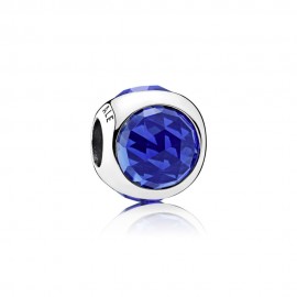 Charm en plata de ley Gota Radiante Azul Royal