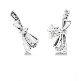 Pandora Pendientes plata Lazos Brillantes 297234CZ