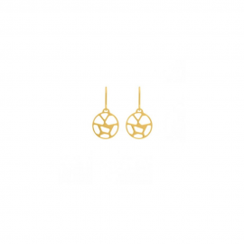 Les Georgettes Pendientes Girafe Colgante Dorado