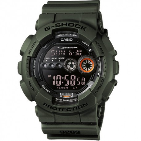 G-SHOCK WRIST WATCH VERDE GD-100MS-3ER