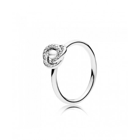 Pandora Anillo plata Luminous circonita y perla