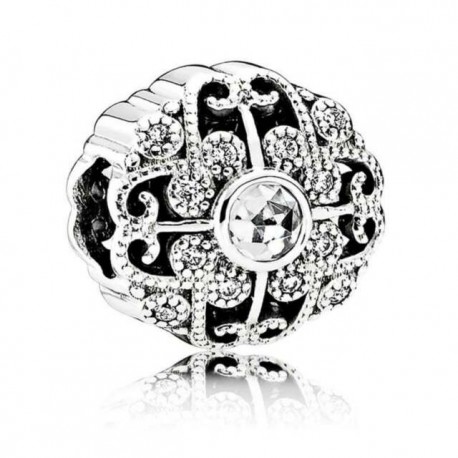 Charm Pandora Plata Florecer de cuento de hadas 791961CZ