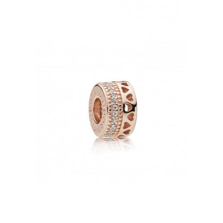 Charm en PANDORA Separador corazones Rose 787415CZ