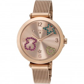 Reloj Tous Icon Mesh de acero IP rosado 600350390