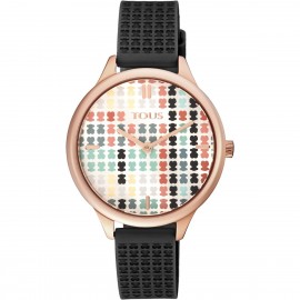 Reloj Tous Tartan multicolor de acero IP rosado 900350135