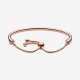 Pulsera Moments Pandora Rigida Rose Deslizante para charms 587953CZ