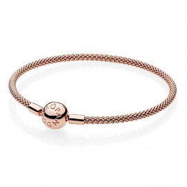 Pandora Pulsera rígida malla Rose 586543