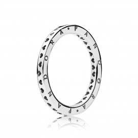 Pandora Anillo plata Corazones Firma 197133