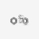 Pandora Pendientes Plata Panal brillante 298800C01