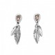 Pendientes Uno de 50  Plumas PEN0597RSA