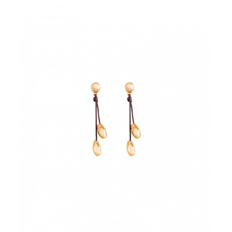 Pendientes Uno de 50  PEN0332ORO