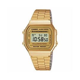 Reloj Casio retro digital dorado luminiscente A168WG-9EF