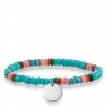 THOMAS SABO Pulsera BOHO TURQUESA LBA0027-834-7