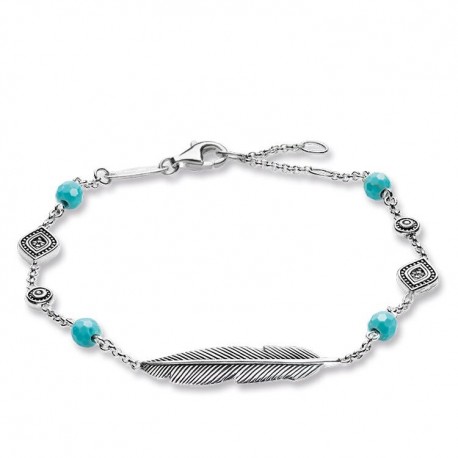 THOMAS SABO Pulsera Pluma Étnica A1477-646-17