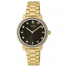 Reloj Tous Nocturne de acero IP negro 900350410