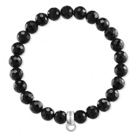 THOMAS SABO Pulsera Charm Negro X0220-840-11