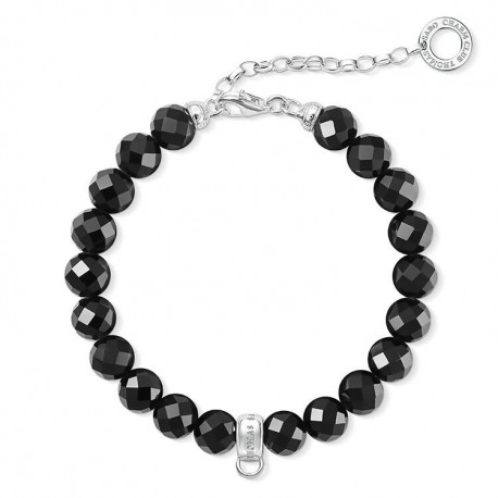 THOMAS SABO Pulsera Charm Negro X0226-840-11