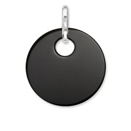 THOMAS SABO Colgante Disco Obsidiana Pequeño PE428-024-11