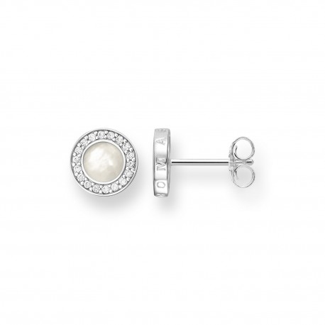 THOMAS SABO Pendientes Classic Pavé Blanco H1861-030-14