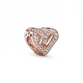 Charm Pandora Rose en Filigrana Corazón Brillante 788692C01