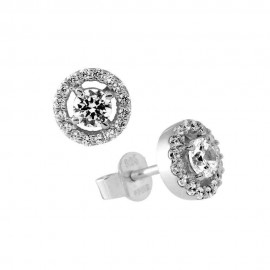 Diamonfire pendientes rosetón en plata 6216951582