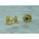 Pendientes oro 18k amarillo estrella 4,50mm