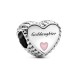 Pandora Charm Plata Corazón Goddaughter 799147C01