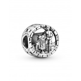 Pandora Charm plata Star Wars Disney Logo, R2D2 y C3PO 799245C00