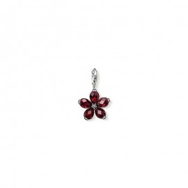 THOMAS SABO Charm Colgante Flor Granate 0710-025-10