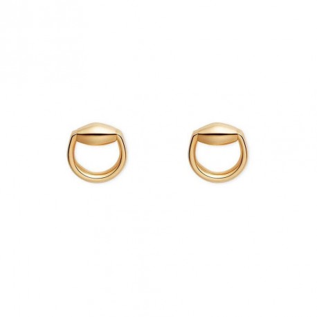 GUCCI Pendientes Horsebit Oro Rosa 18k YBD39102600200U 