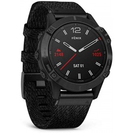 GARMIN Fēnix 6: ediciones Pro y Zafiro, Correa de nylon negra 010-02158-17