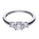 Diamonfire Anillo Classic tresillo con circonitas en Garra 6114911082