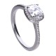 Diamonfire Anillo Classic rosetón con forma cuadrada 6115051082