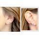 Pendientes trepadores plata circonita color TREP1-02